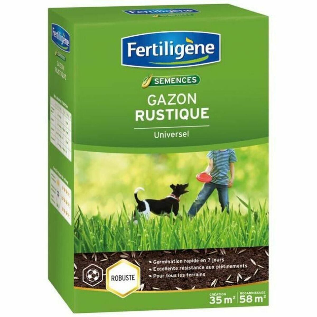 Semillas Fertiligène Rustic Césped Universal 875 g 35 m² 1 S7106001_0