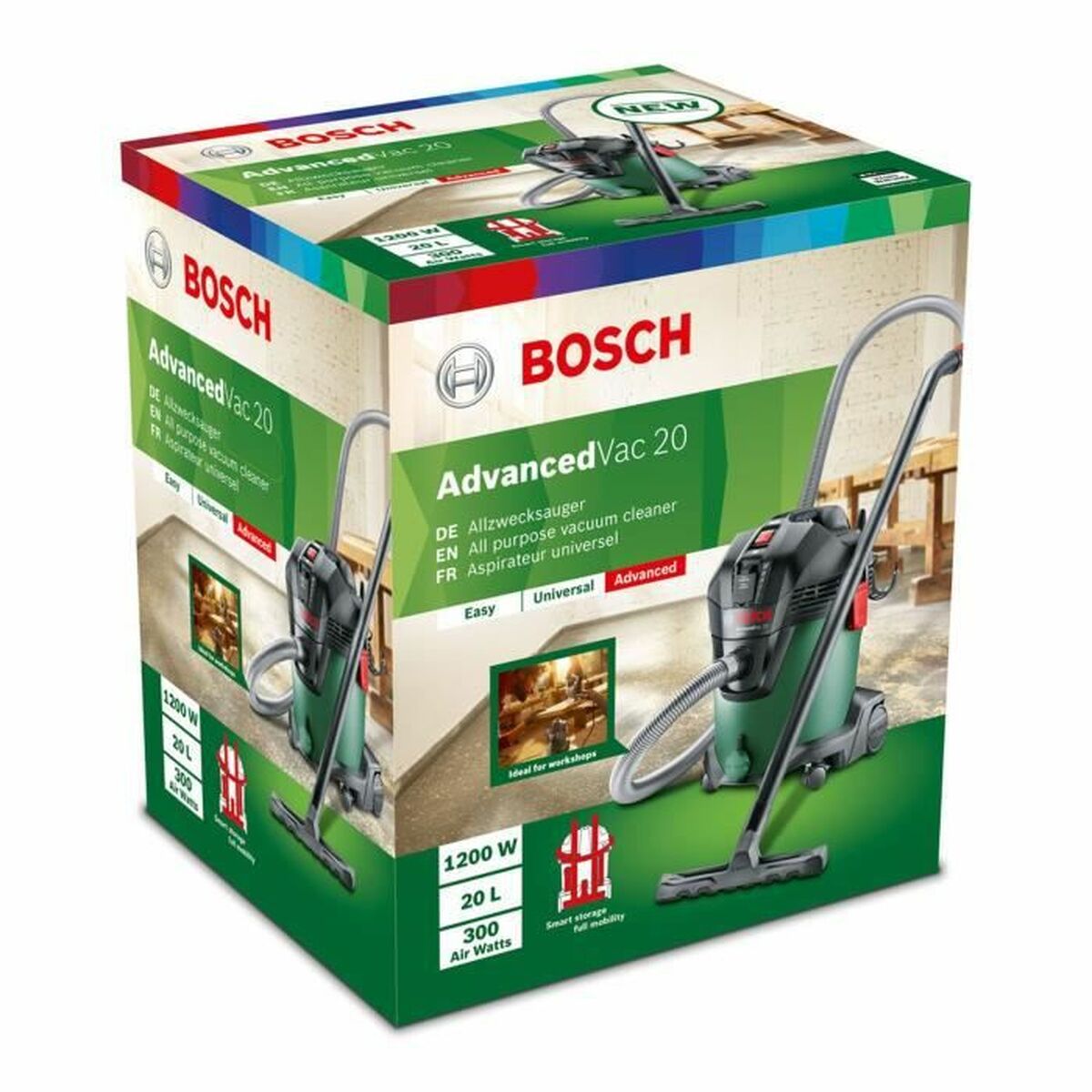 Aspirador BOSCH Advancedvac 20 1200 W 20 L 2 S7178788_1