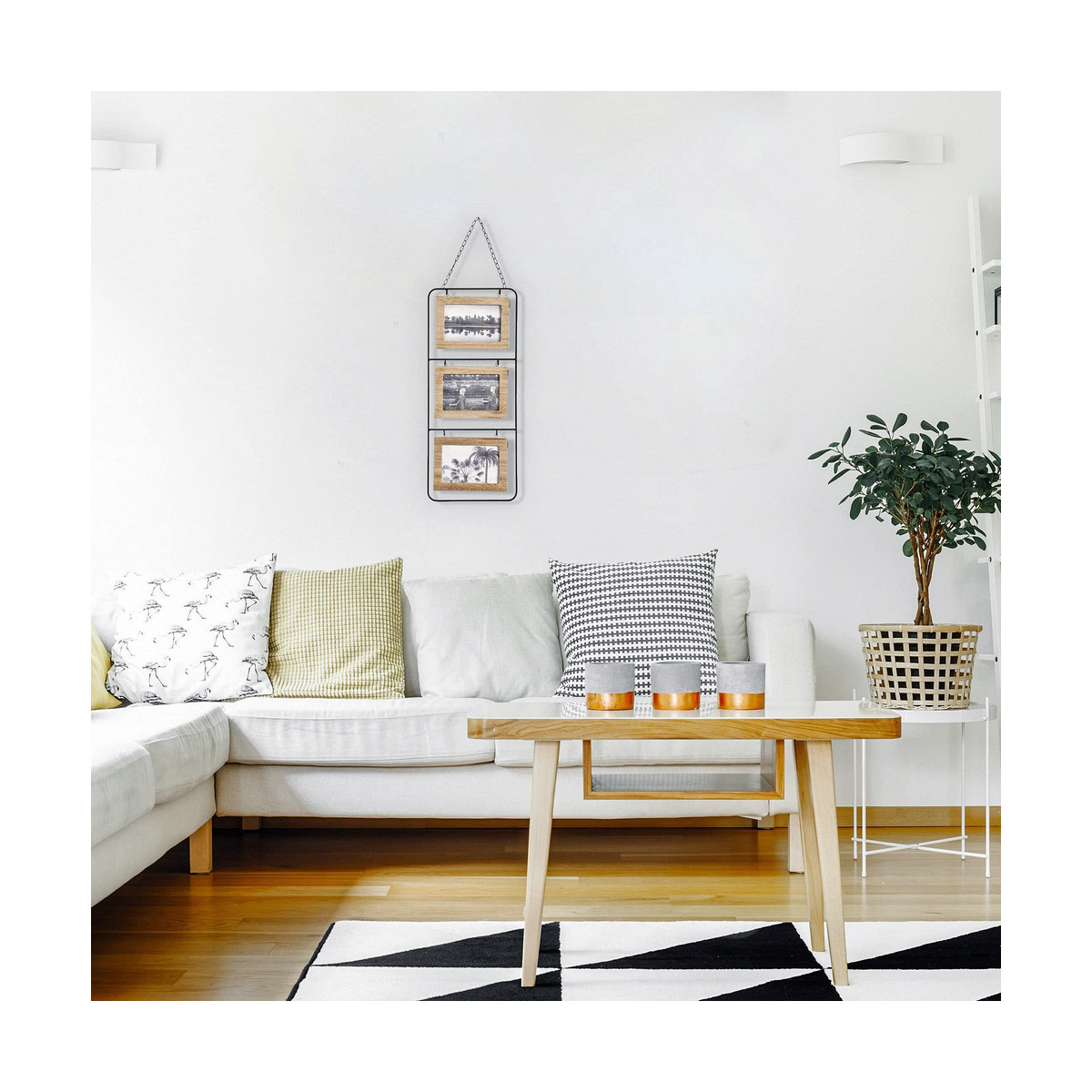 Portafotos de Pared Atmosphera 3 fotos Madera MDF (52 x 22 cm) 3 S7907933_2