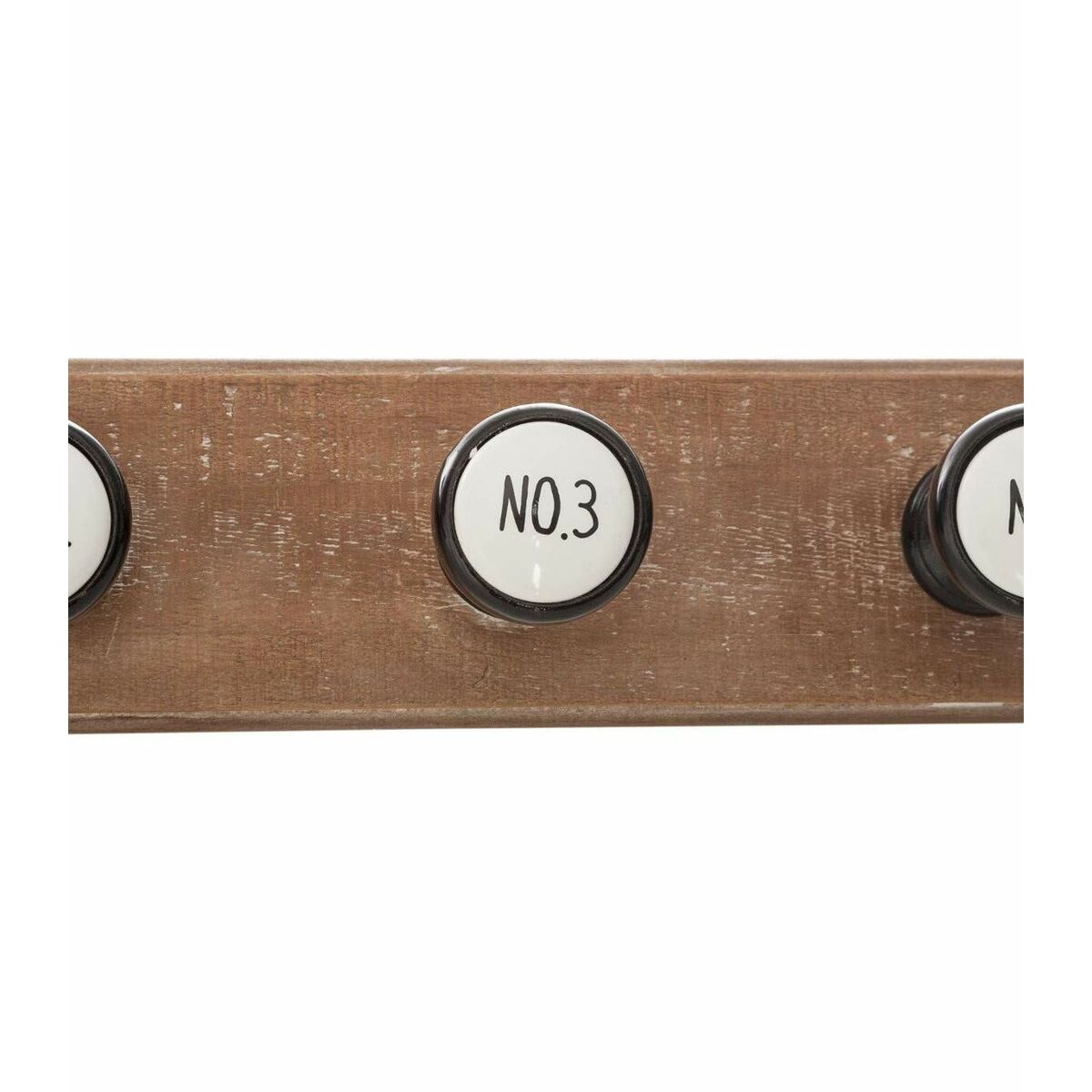 Perchero de Pared Atmosphera Números 6 Colgadores 66 x 8,5 x 8,8 cm Madera 2 S7902148_1