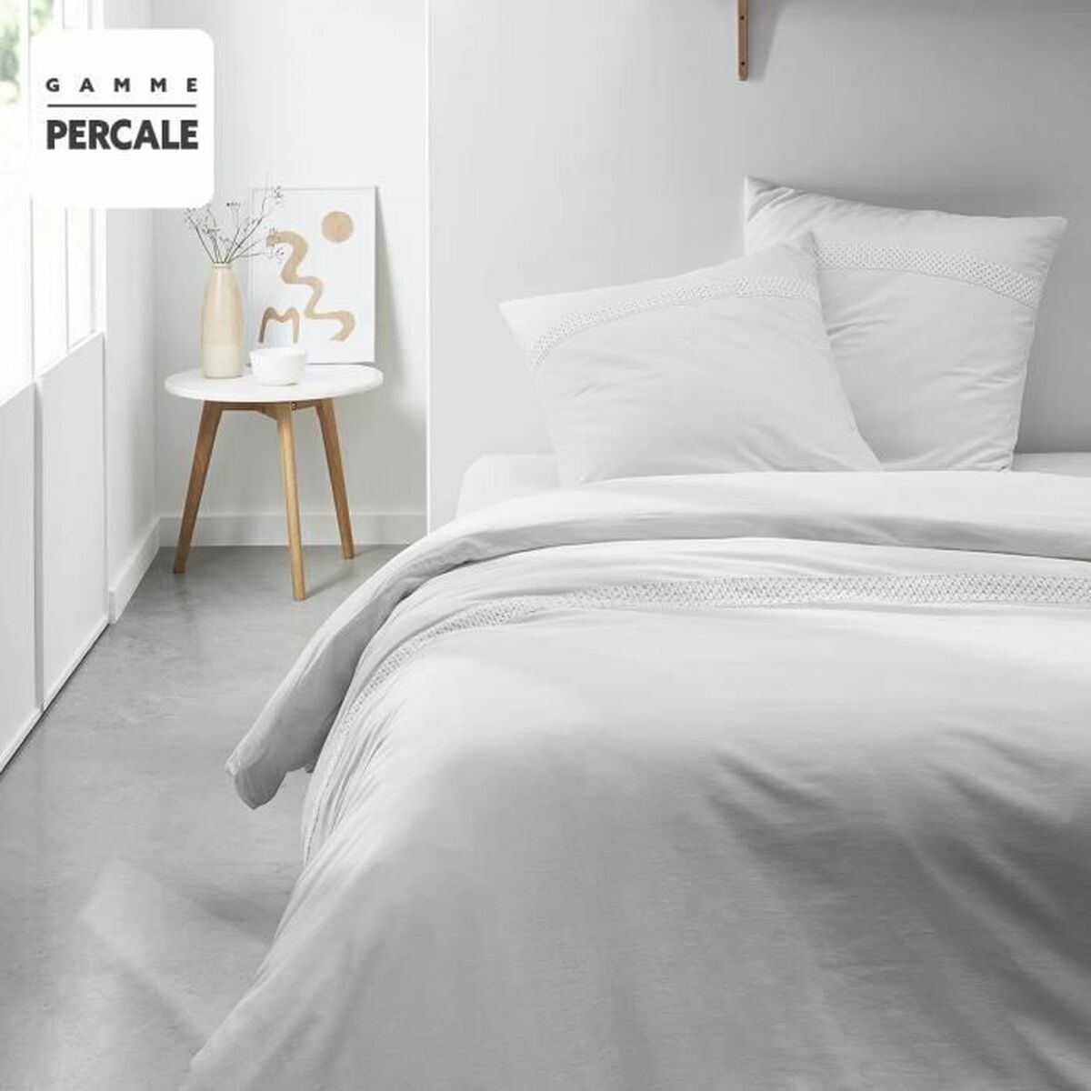 Juego de funda nórdica Prestige TODAY Percale Blanco 240 x 260 cm 2 S7188097_1