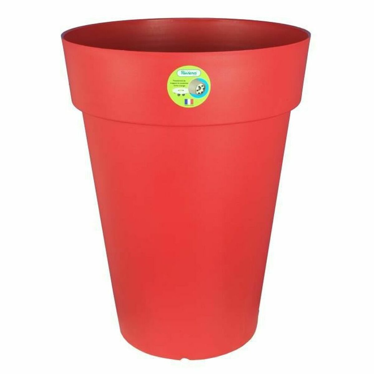 Maceta Riviera Rojo Plástico Redondo Ø 50 cm Ø 50 x 66 cm 1 S7152075_0