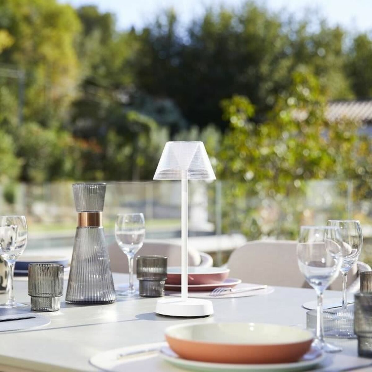 Lámpara de Pie Lumisky Beverly Blanco Gris (1 unidad) 4 S71002075_3