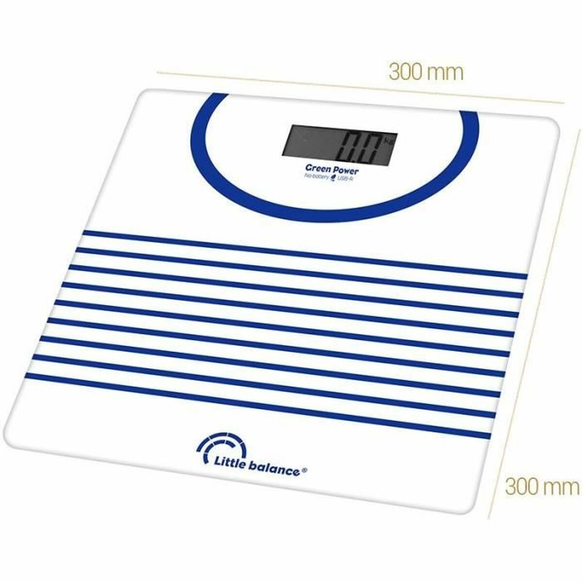 Báscula Digital de Baño Little Balance 8655 Azul/Blanco 180 kg 1 S71008118_0