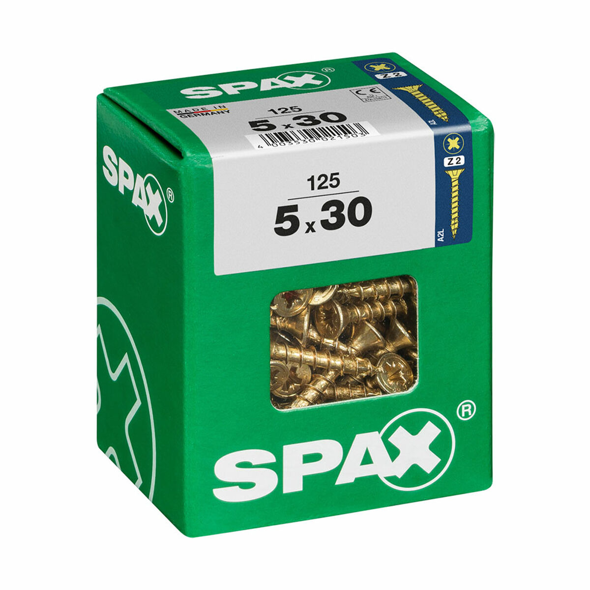 Caja de tornillos SPAX Tornillo de madera Cabeza plana (5 x 30 mm) (5,0 x 30 mm) 1 S7913926_0