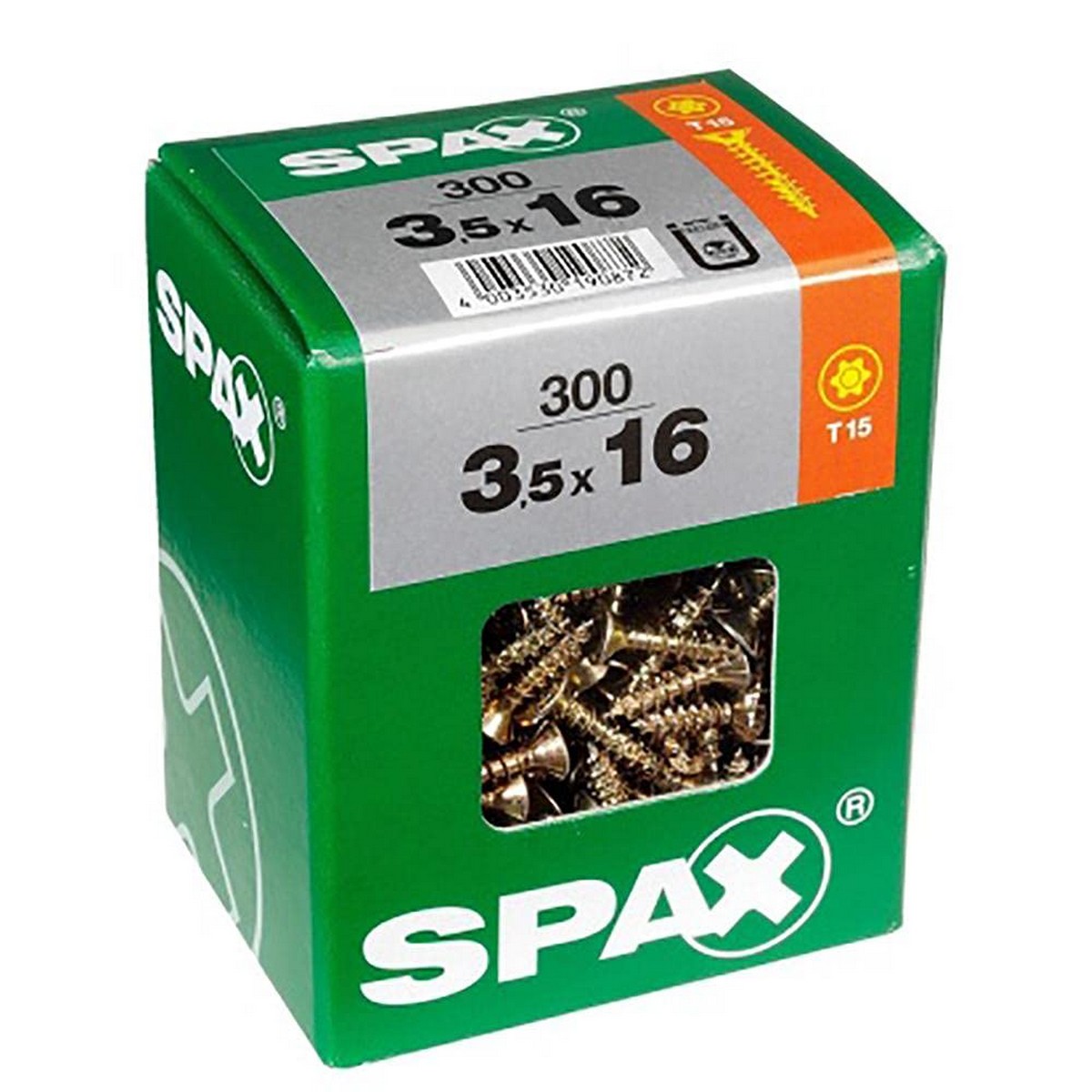 Caja de tornillos SPAX Yellox Madera Cabeza plana 75 Piezas (5 x 50 mm) 1 S7913934_0
