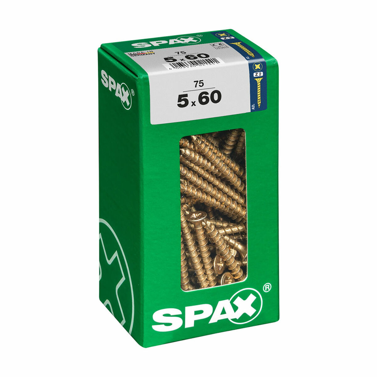 Caja de tornillos SPAX Tornillo de madera Cabeza plana (5 x 60 mm) (5,0 x 60 mm) 1 S7913937_0