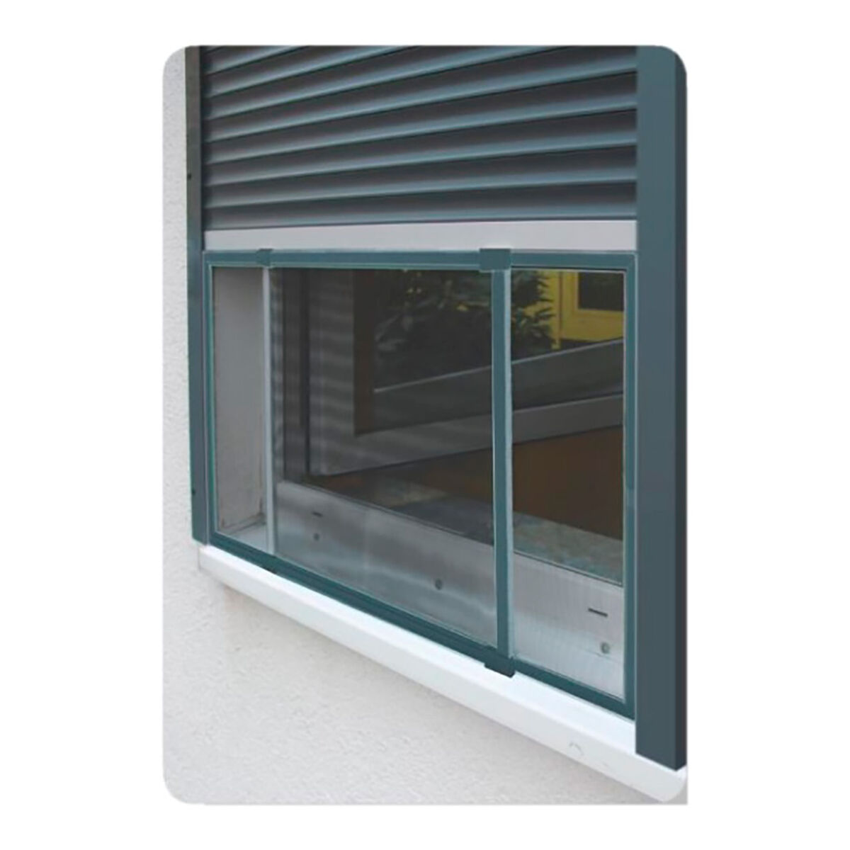 Mosquitera Schellenberg Puertas y ventanas Extensible Antracita Fibra de Vidrio 50 x 142 cm 1 S7904572_0