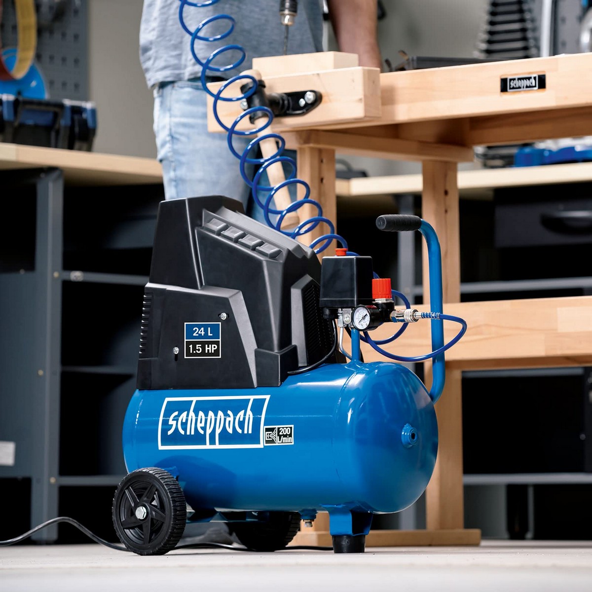 Compresor de Aire Scheppach HC30o 1100 W 8 bar 24 L 5 S7153106_4