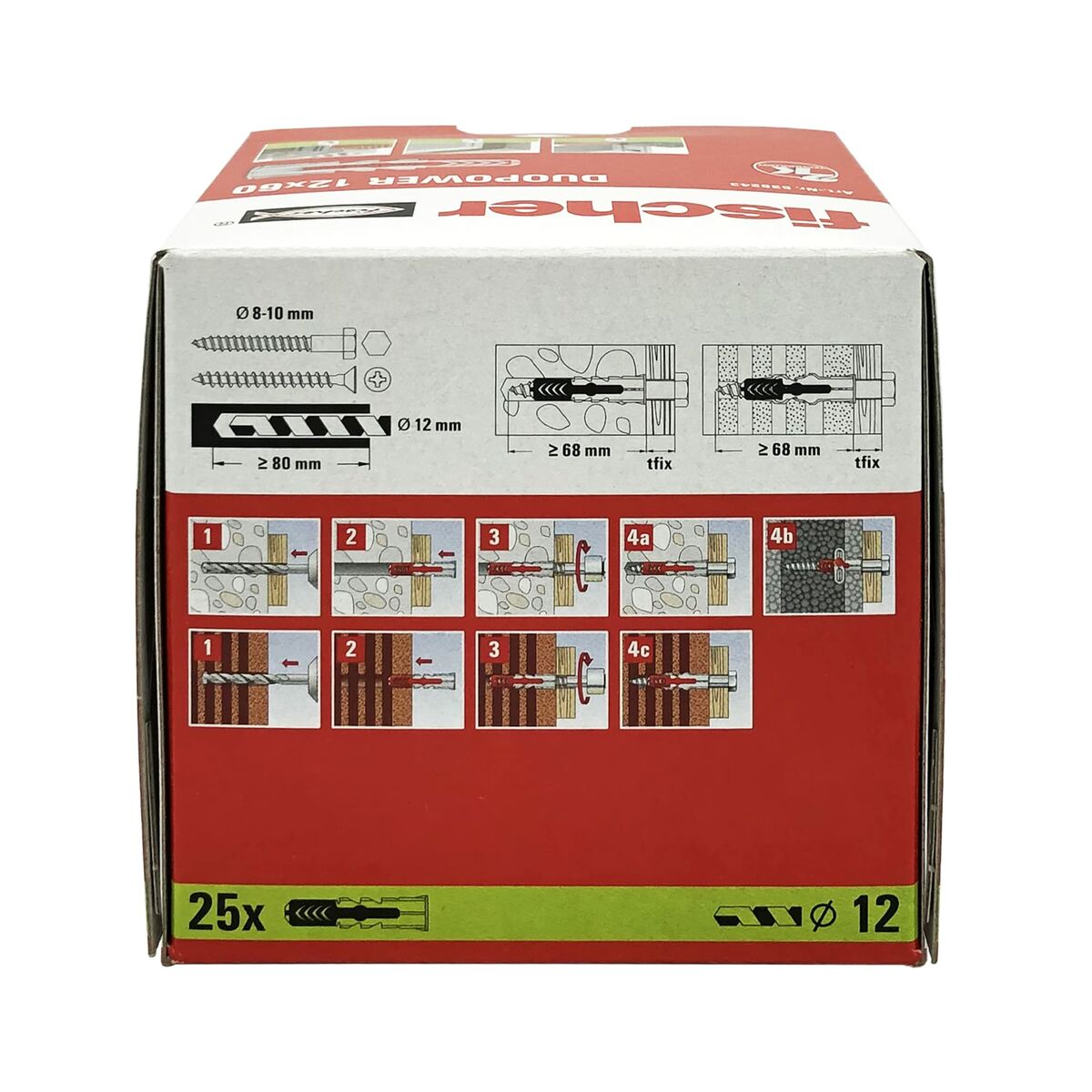 Tacos Fischer DuoPower 538243 Nailon Ø 12 x 60 mm (25 Unidades) 3 S7908451_2