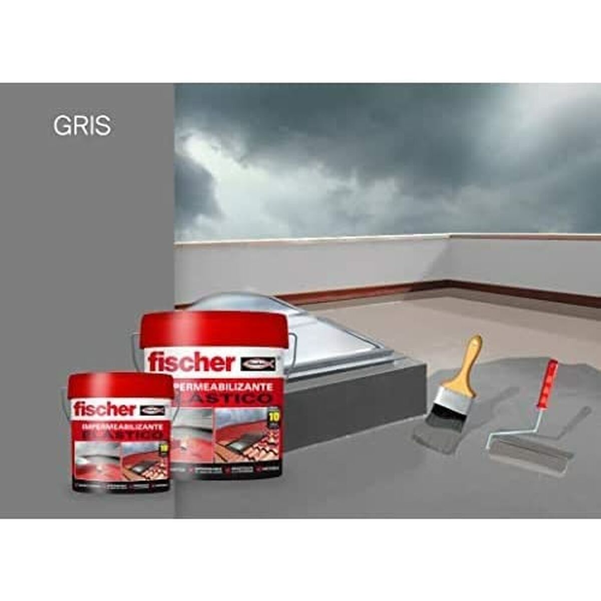 Impermeabilizante Fischer Ms Gris 750 ml 3 S7906308_2