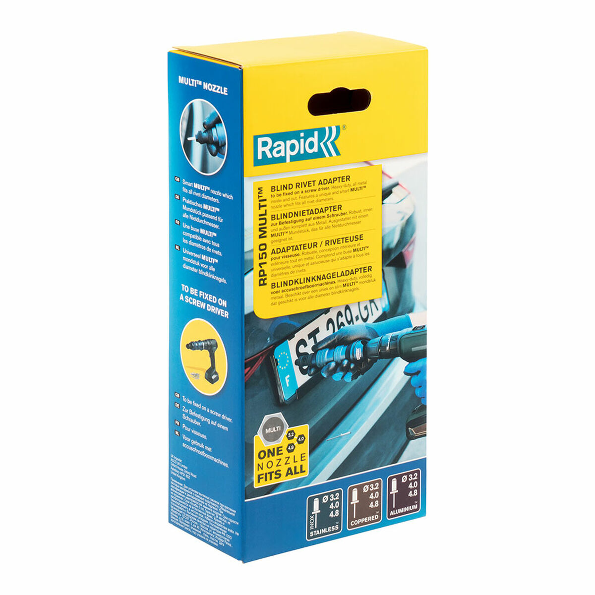 Adaptador Rapid RP150 5001484 Remaches 6 x 24,5 x 11 cm 6 S7918117_5