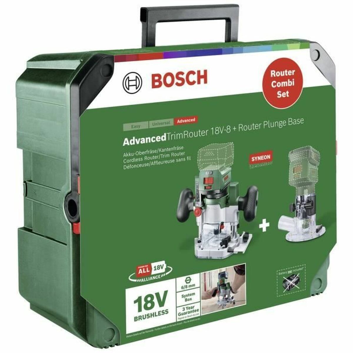 Recortadora Eléctrica BOSCH AdvancedTrimRouter 18V-8 18 V 1 S7198860_0