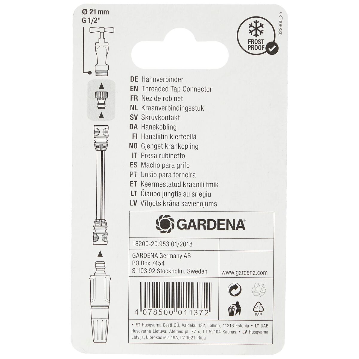 Boquilla Gardena 18200-20 Adaptador (1/2") 4 S7909436_3