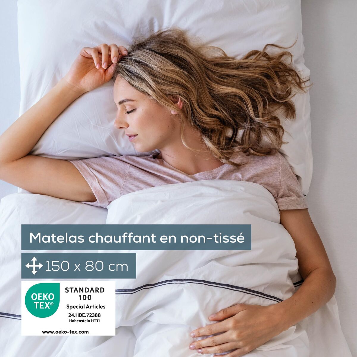 Manta Eléctrica Beurer TS17 150 x 80 cm Blanco Gris 100 % poliéster 65 W 3 S7613078_2