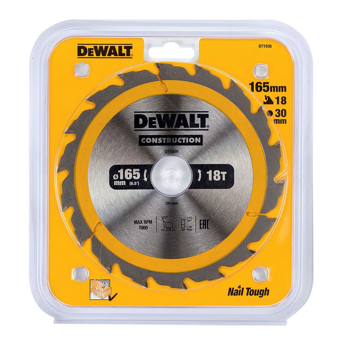 Disco de corte Dewalt dt1936-qz 165 x 30 mm 2 S7911691_1