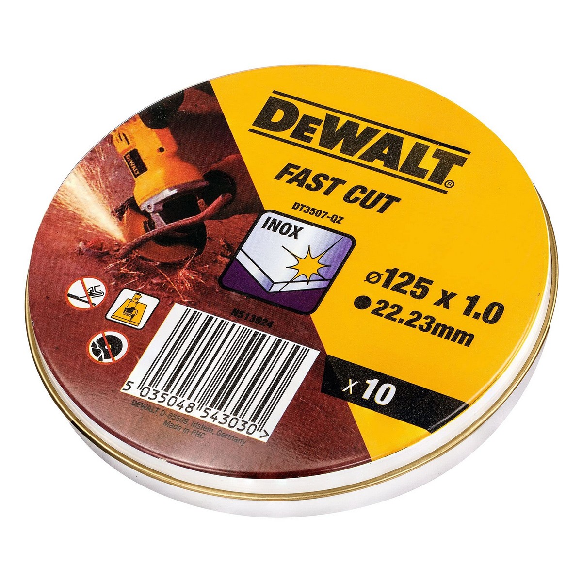 Disco de corte Dewalt Fast Cut dt3507-qz 10 Unidades 115 x 1 x 22,23 mm 2 S7911693_1