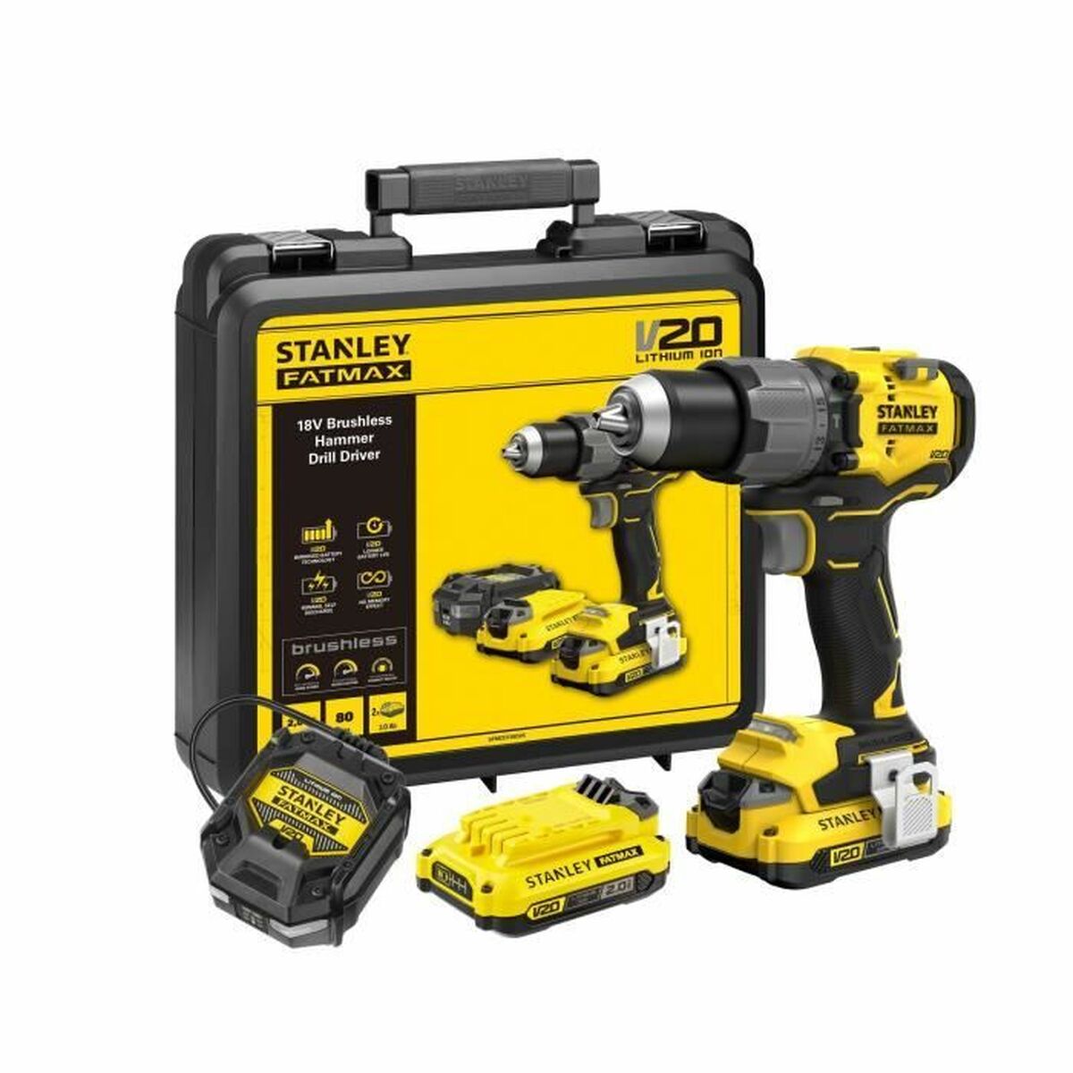 Taladro de impacto Stanley SFMCD725D2K-QW 18 V 18V 1 S71015560_0
