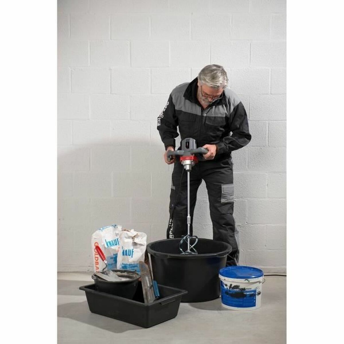 Mezclador de pintura y mortero Powerplus Powe80070 Pintura 1200 W 2 S7109156_1