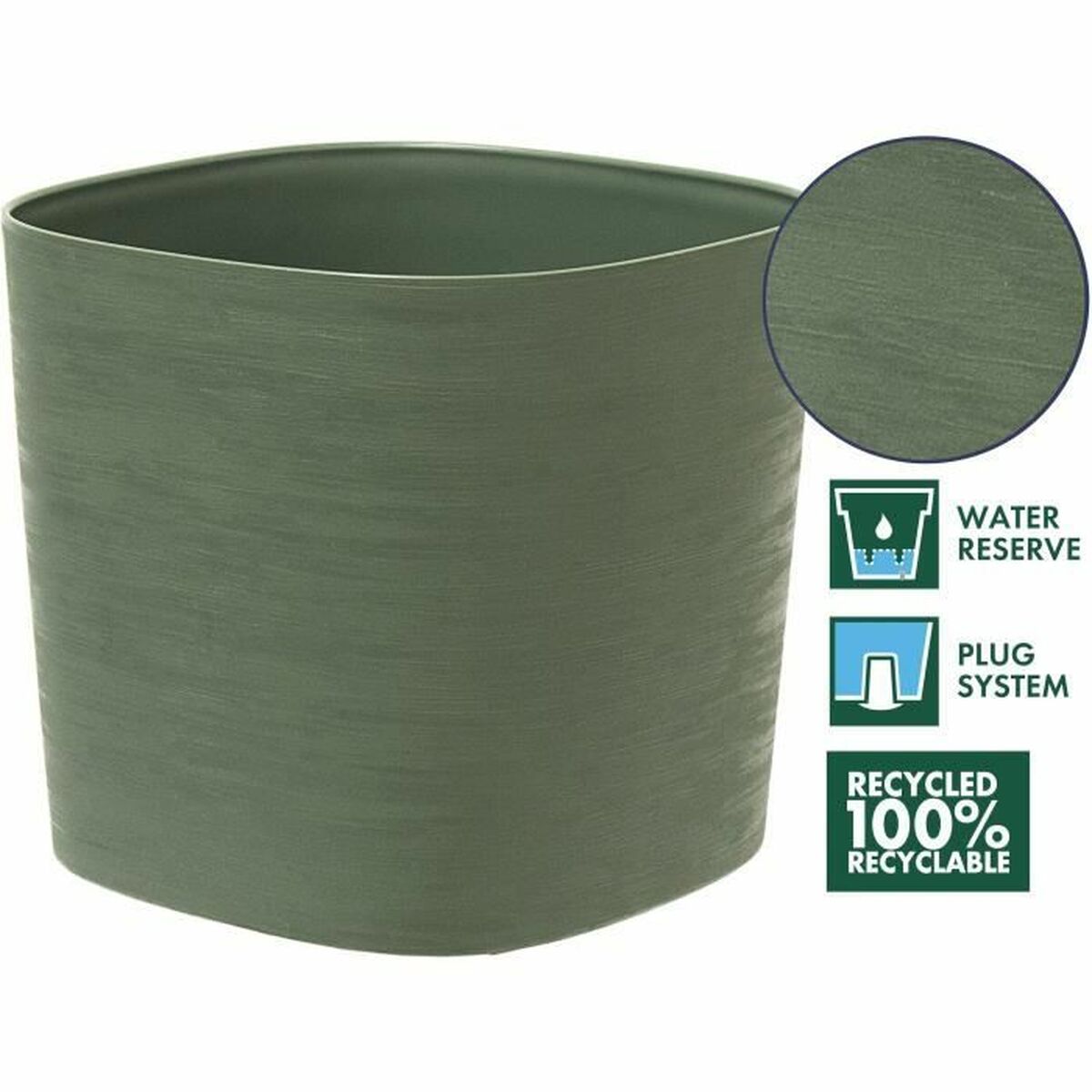 Maceta Autorriego Garden ID Verde Claro 30 x 30 cm 2 S71009565_1