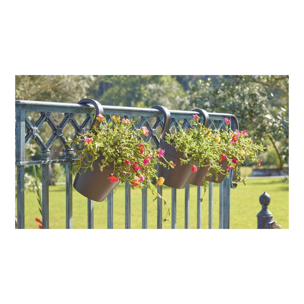 Maceta Artevasi 639343 Antracita Gris oscuro Plástico Redondo 30,5 x 54 x 28 cm 3 S7106104_2