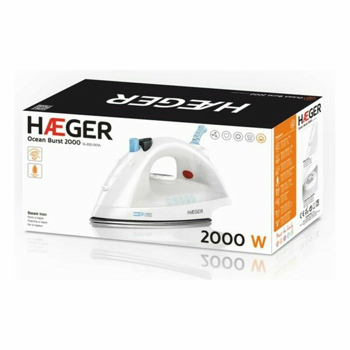 Plancha de Vapor Haeger SI-200.001A 2000W 2000 W 4 S7781567_3