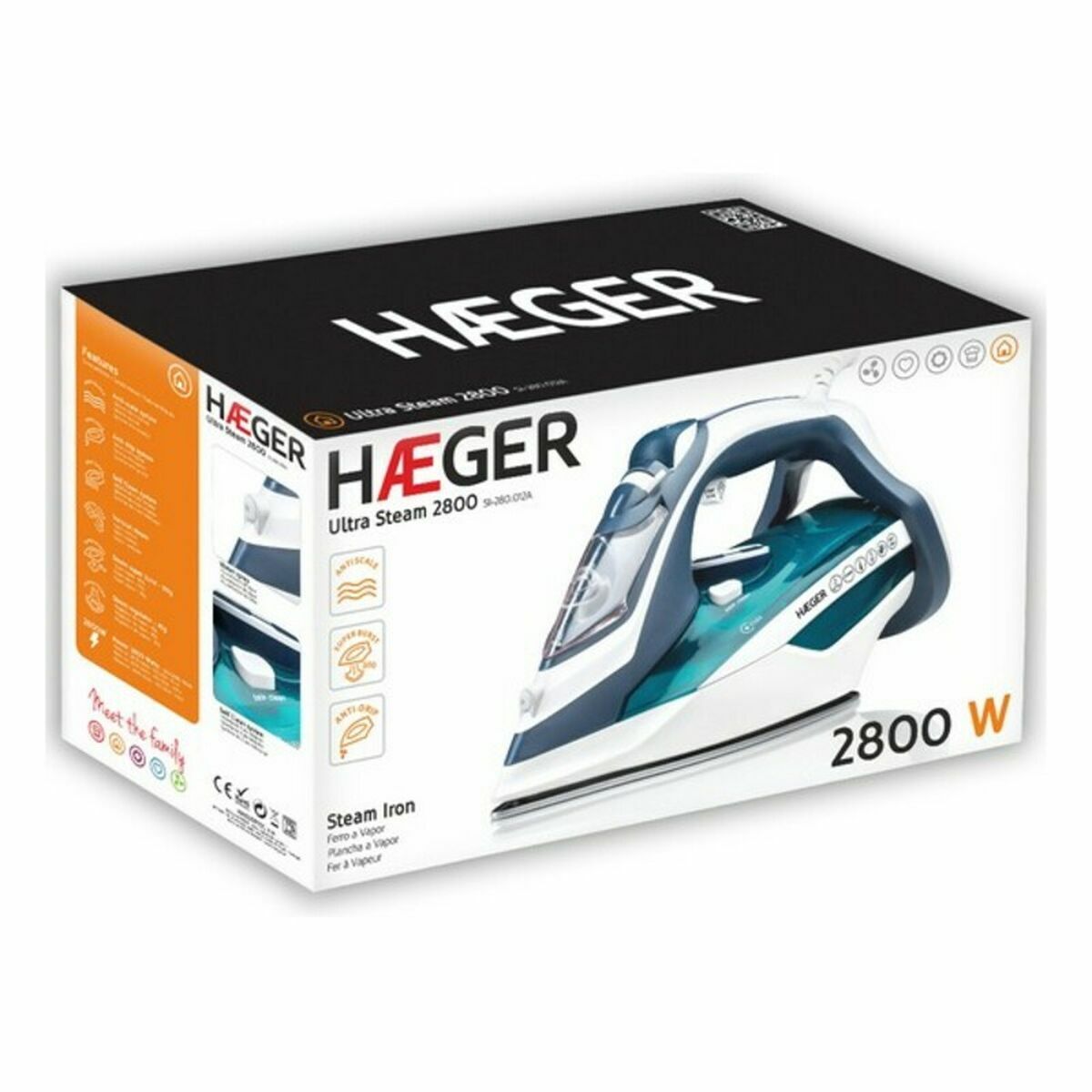 Plancha de Vapor Haeger SI-280.014A 2800W Acero Inoxidable 4 S7781572_3