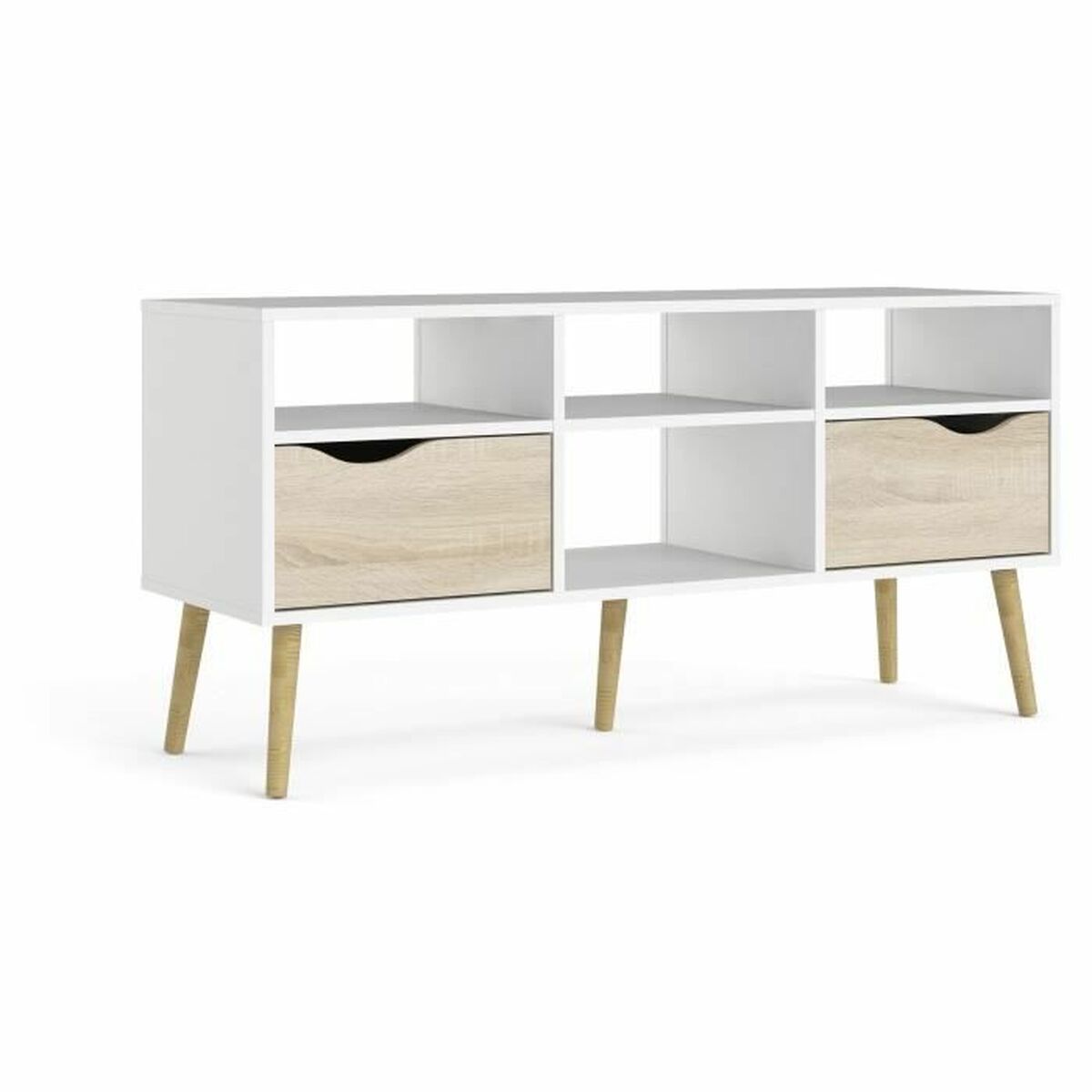 Mueble de TV Tvilum Blanco (2 Piezas) 1 S71008827_0