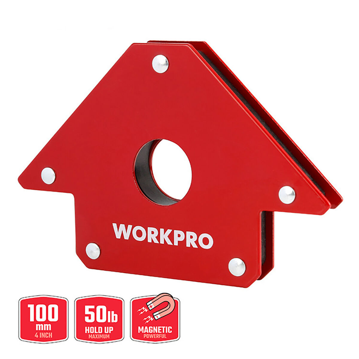 Escuadra magnética de soldadura Workpro 4" 10 cm 2 S7925689_1