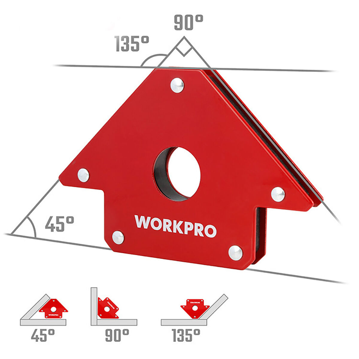 Escuadra magnética de soldadura Workpro 4" 10 cm 3 S7925689_2