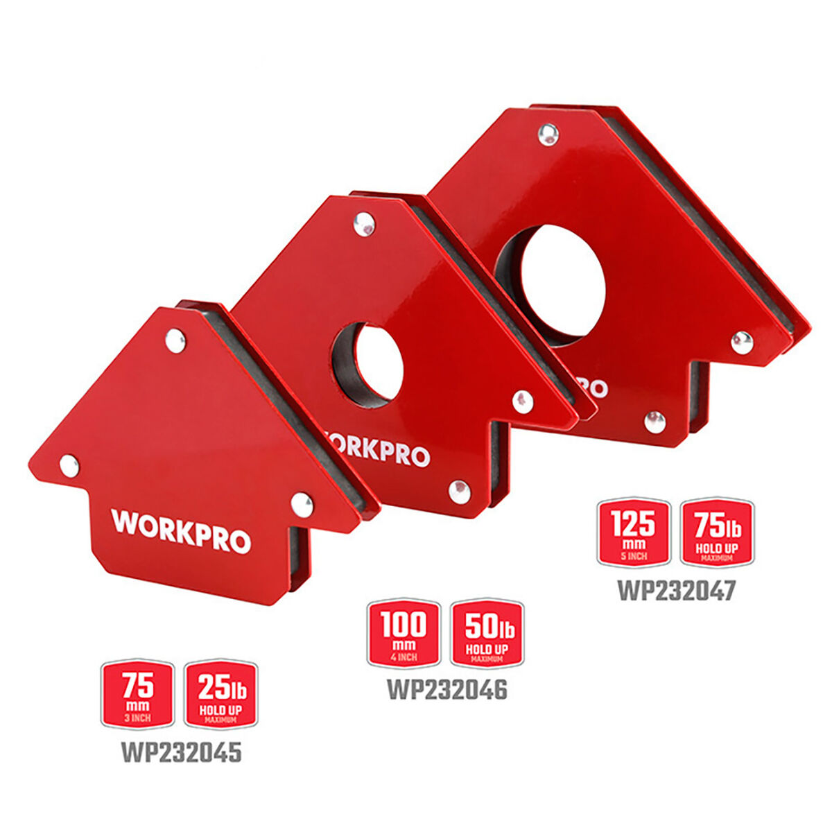 Escuadra magnética de soldadura Workpro 4" 10 cm 4 S7925689_3