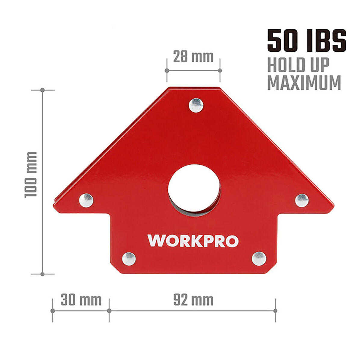 Escuadra magnética de soldadura Workpro 4" 10 cm 6 S7925689_5