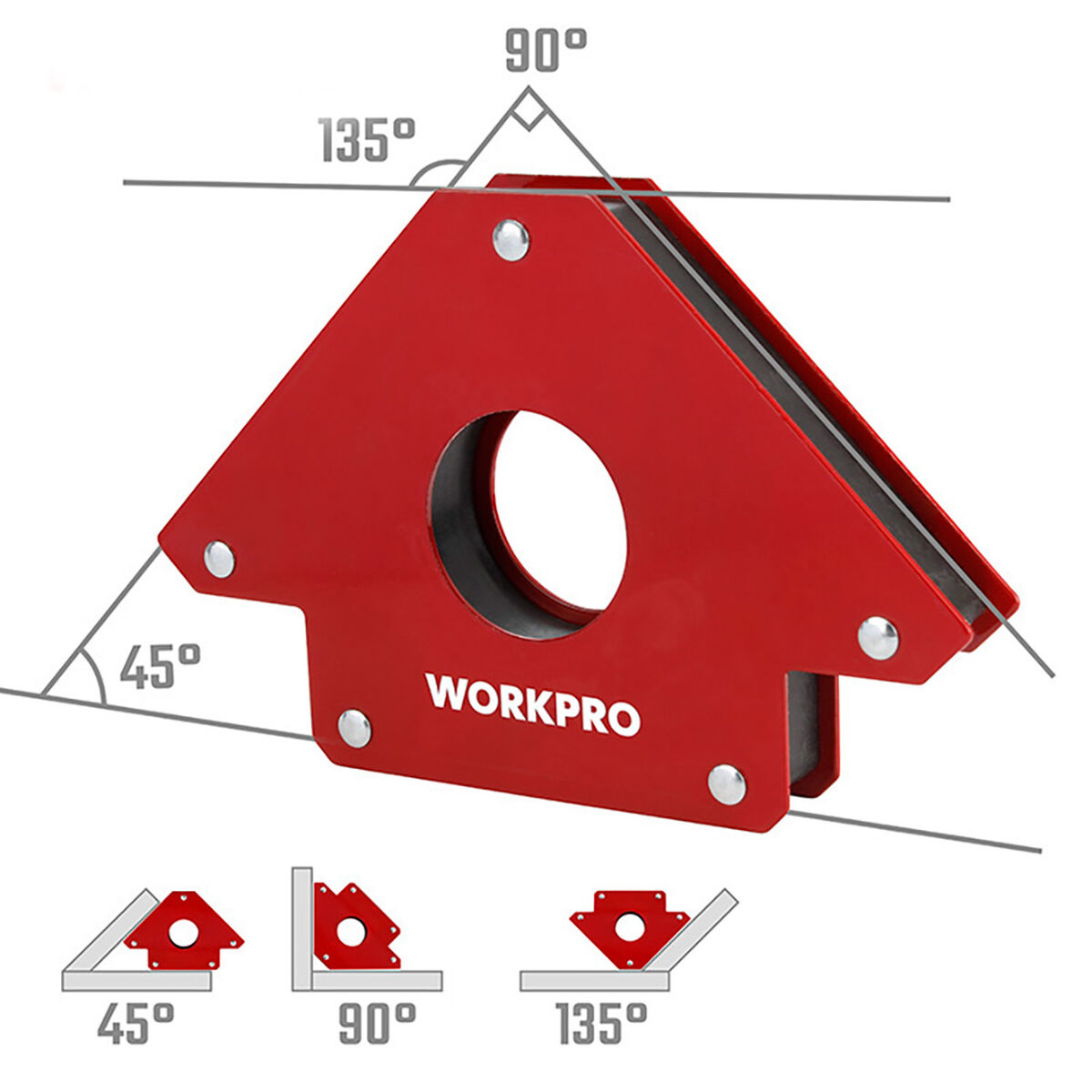 Escuadra magnética de soldadura Workpro 5" 12,5 cm 2 S7925690_1