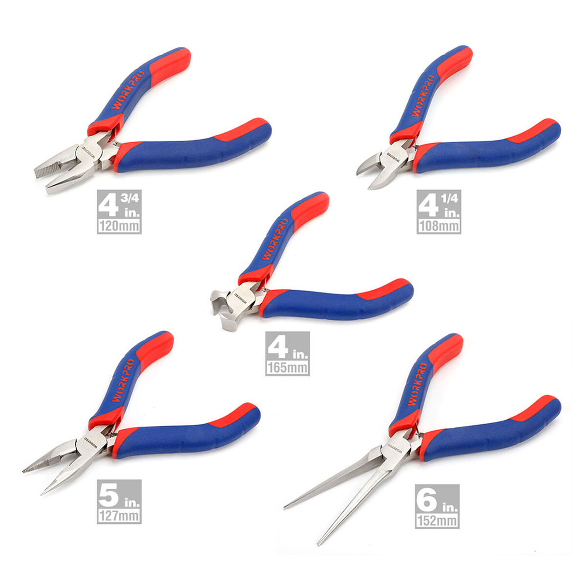 Set de alicates Workpro Miniatura 5 Piezas 3 S7923376_2