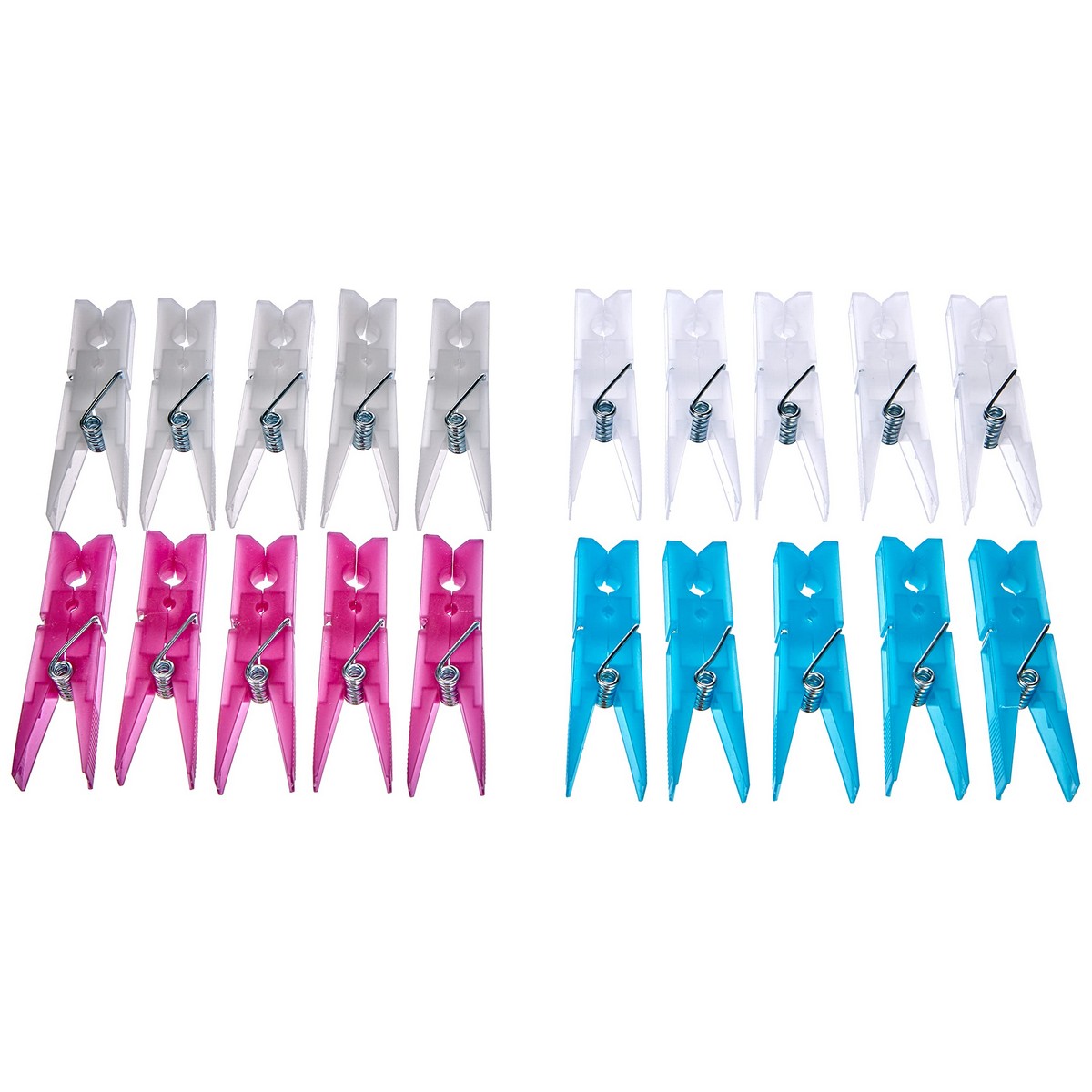 Cesta para Pinzas Domopak Living Transparente Plástico 20 x 20 x 19 cm Pinzas para la Ropa 2 S7906020_1