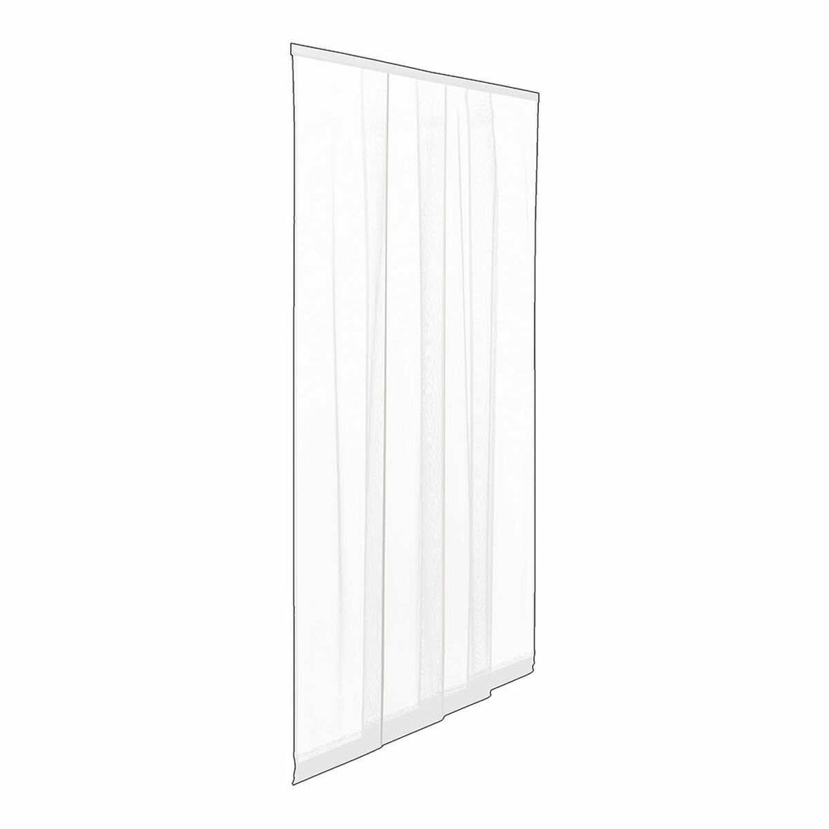 Mosquitera IRS Blanco 140 x 240 cm PVC Puertas Tiras (2 Unidades) 1 S7927607_0