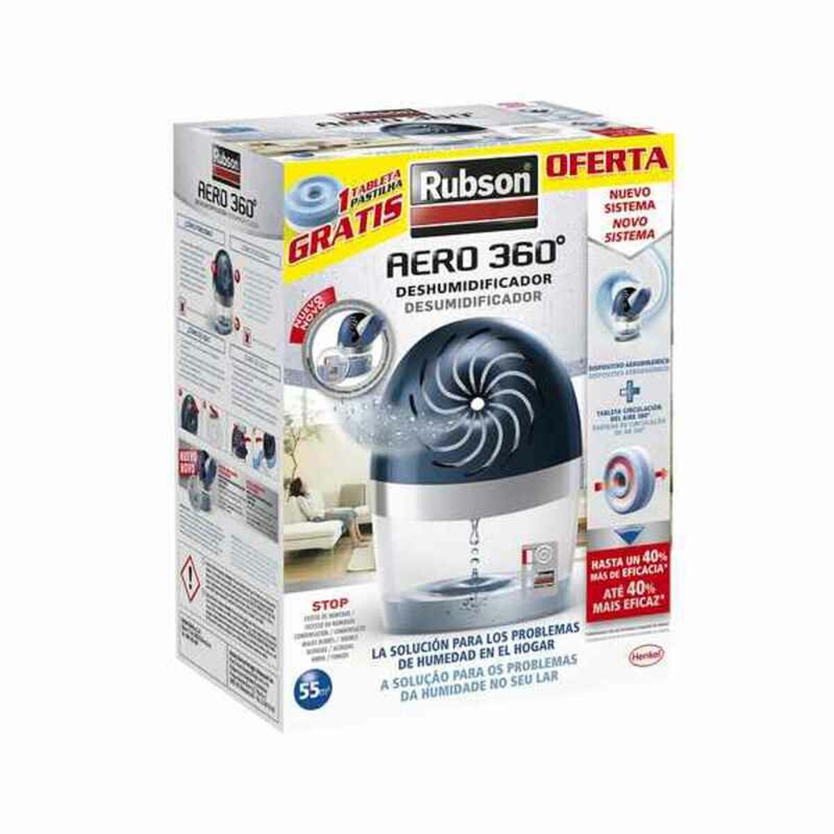 Deshumidificador Rubson Aero 360 450 g (1 unidad) 1 S7903282_0