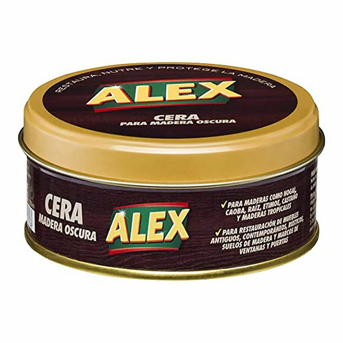 Cera para madera Alex 250 g Oscuro 1 S7923183_0