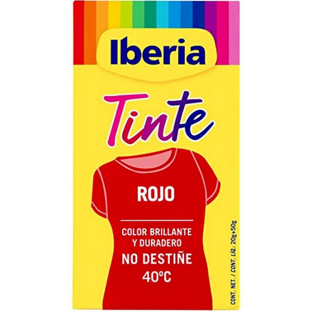 Tinte para Ropa Tintes Iberia 20 g Rojo 40º C 1 S7910961_0