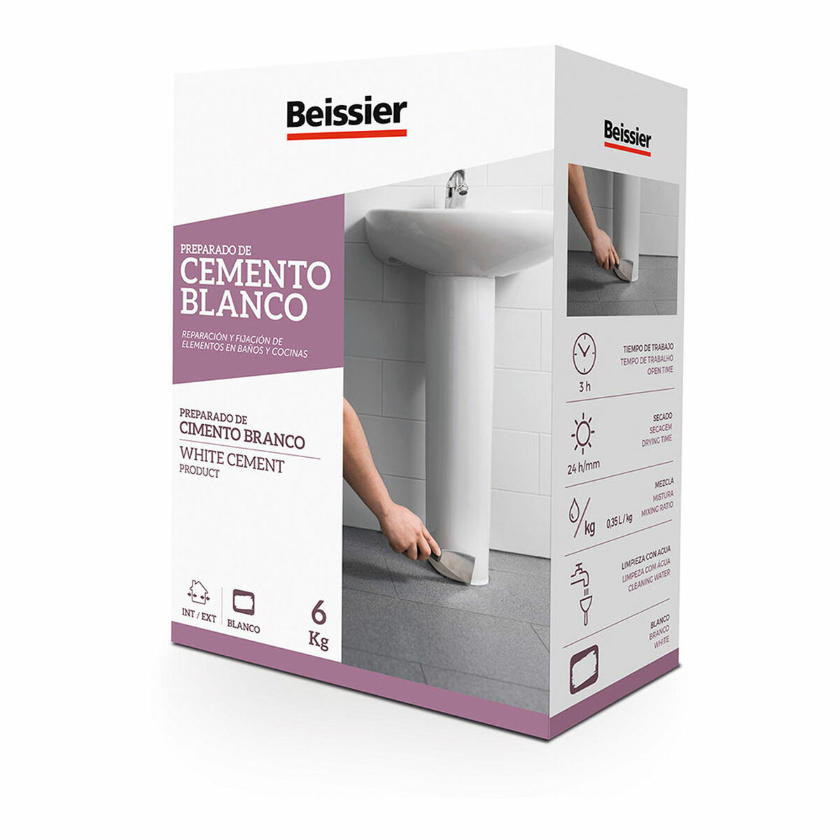 Cemento Beissier 70163-001 Blanco 6 Kg 1 S7924028_0