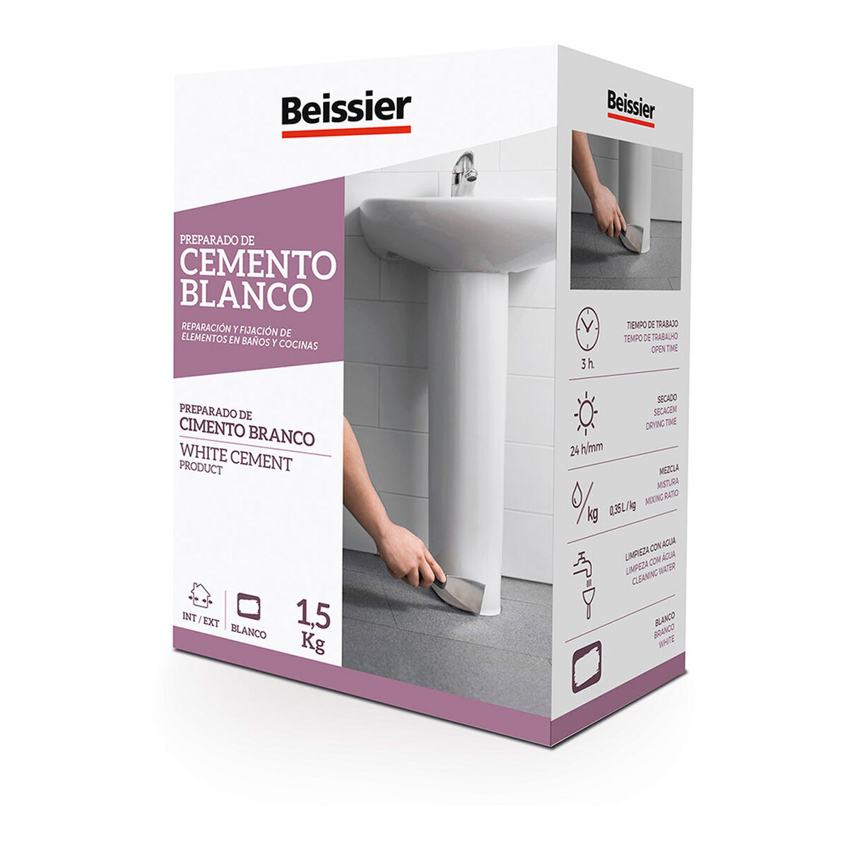 Cemento Beissier 70163-002 Blanco 1,5 Kg 1 S7904049_0