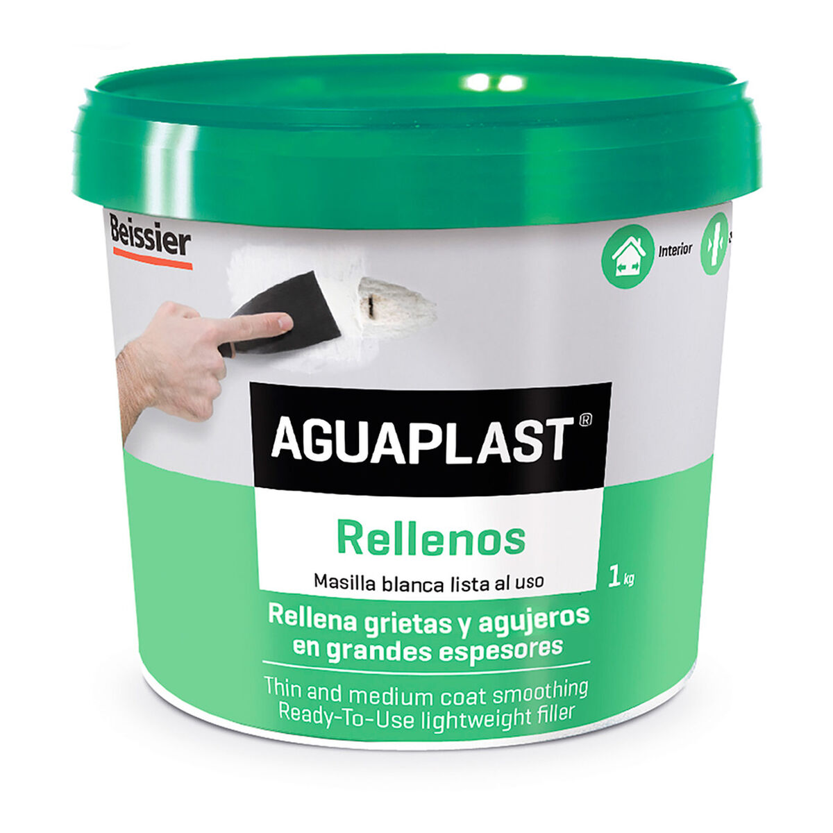 Masilla Aguaplast 70059-003 Relleno Blanco 1 kg 1 S7904041_0