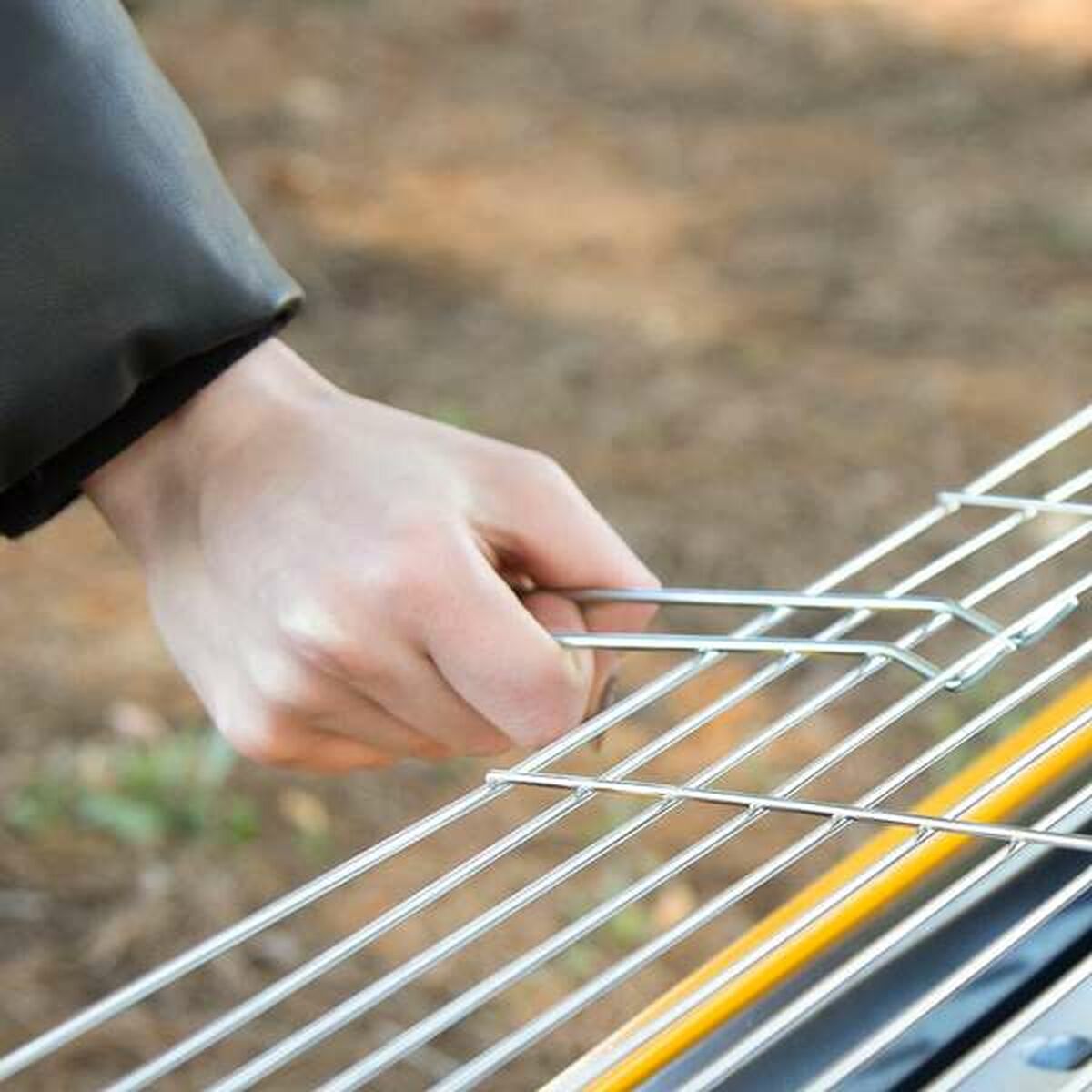 Barbacoa Portátil Aktive Acero 89 x 33 x 33 cm Amarillo 6 S8906330_5