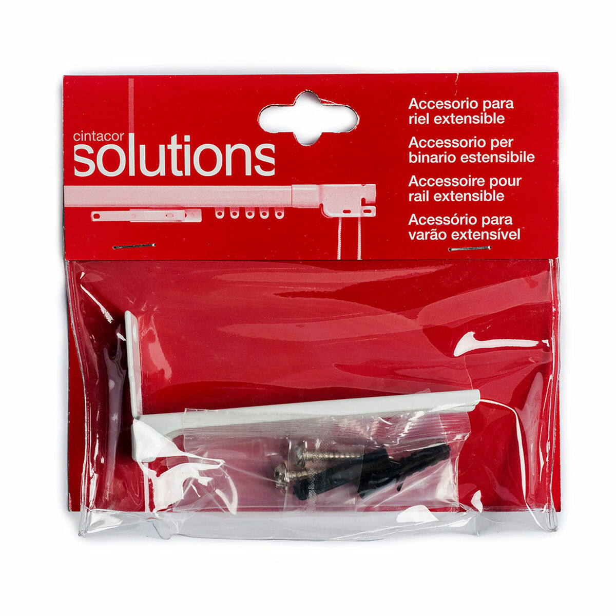 Soporte para riel de cortinas Stor Planet Cintacor Central Blanco 2 S7922867_1