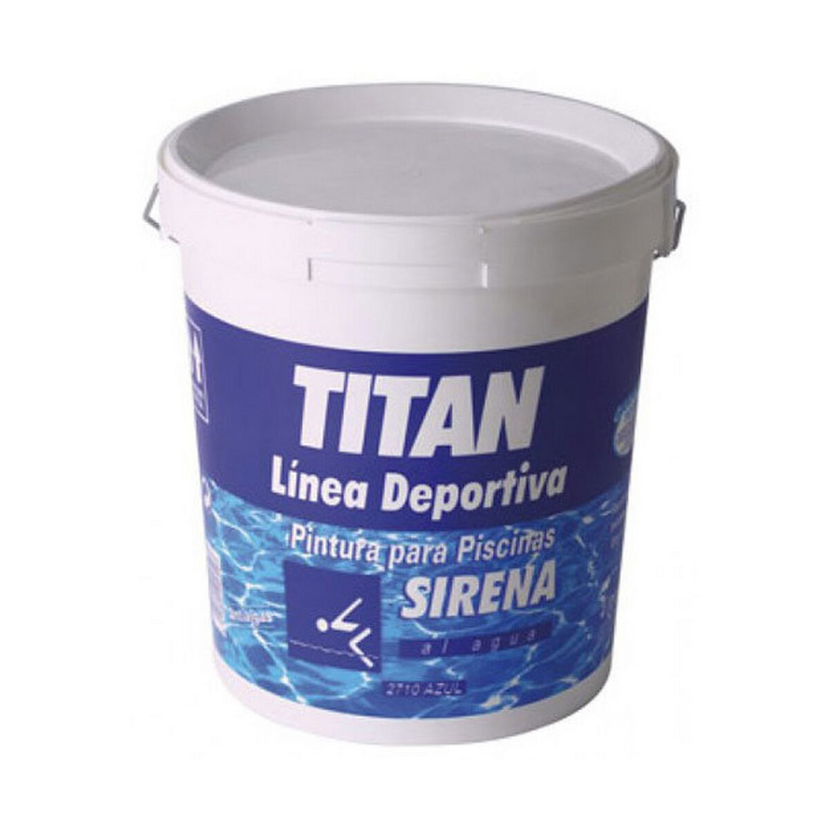 Pintura acrílica Titan Sirena 183271004 Azul Piscina Mate 4 L 1 S7913261_0