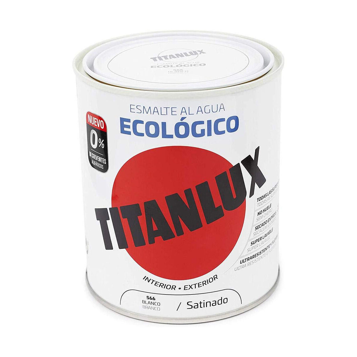 Barniz Titanlux 01t056634 750 ml Esmalte para acabados Blanco Satinado 1 S7913188_0