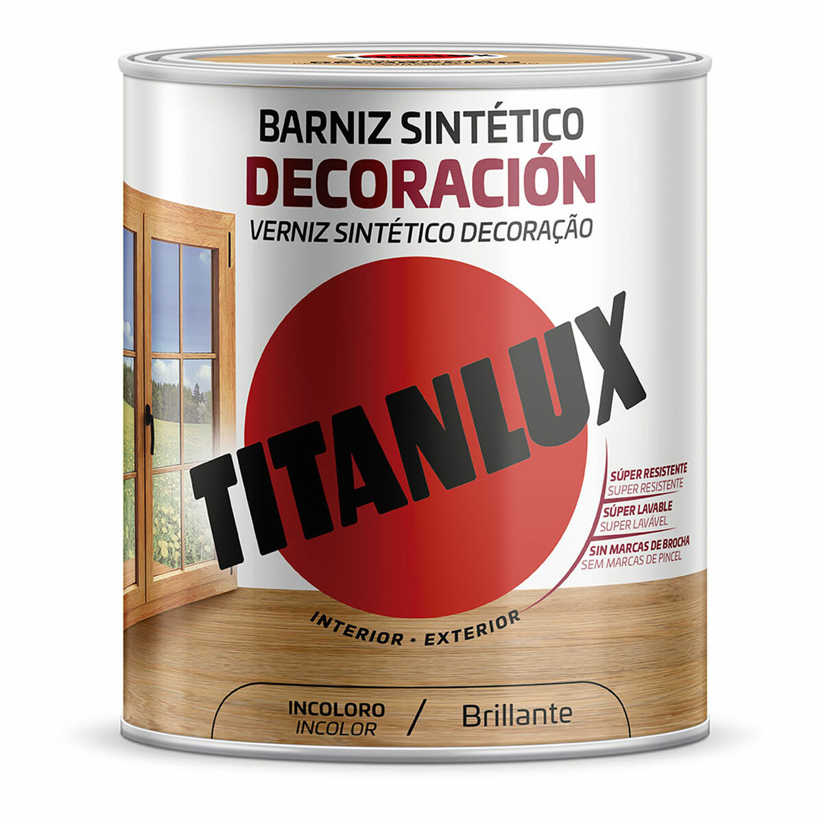 Barniz sintético Titanlux m10100004 Decoración Brillante Incoloro 4 L 1 S7921781_0
