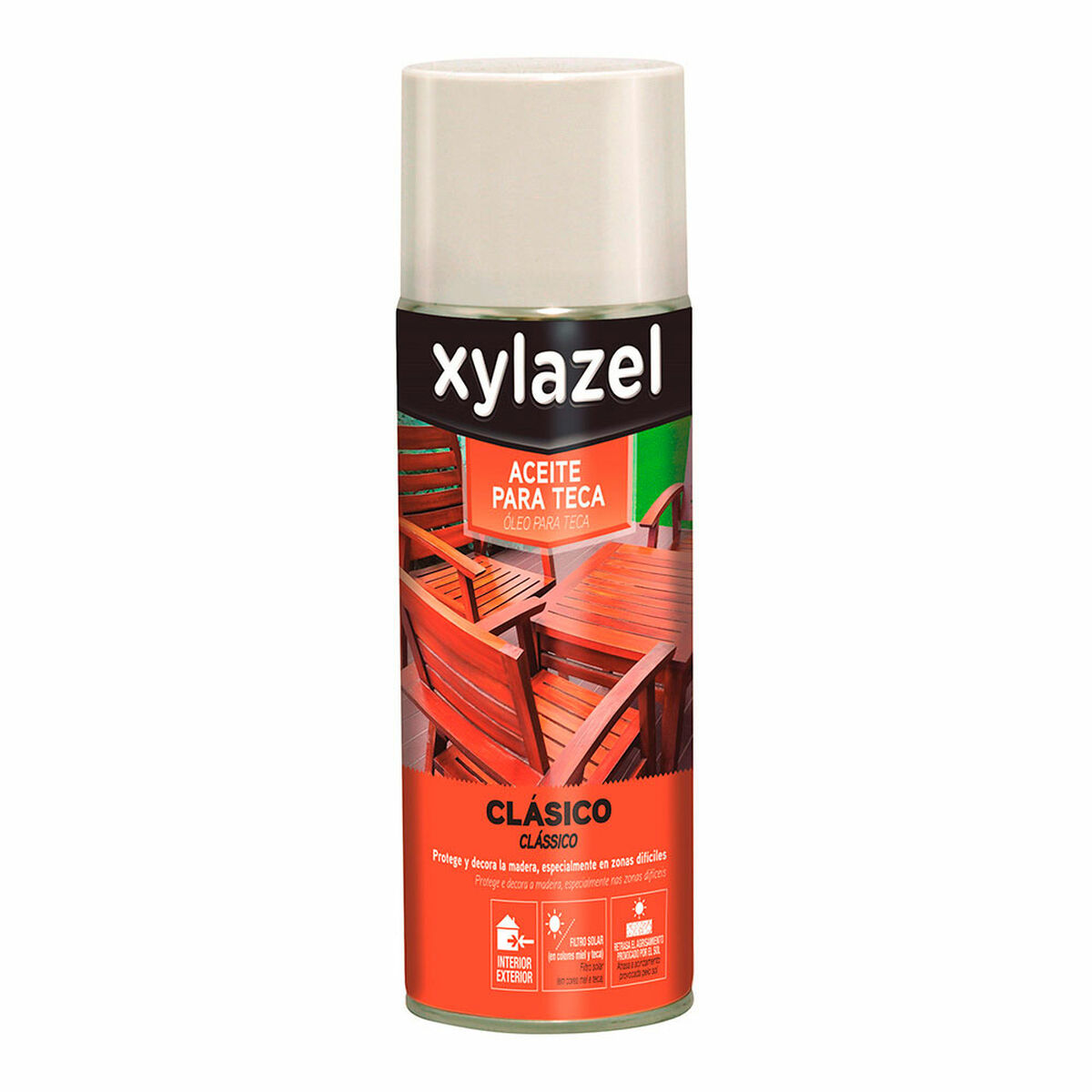 Aceite para teca Xylazel Classic 5396270 Spray Teca 400 ml Mate 1 S7904886_0