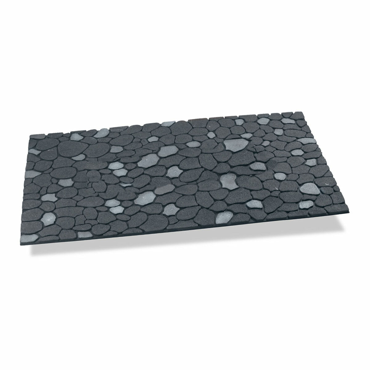 Felpudo Hidalgo Gris Goma 45 x 75 cm 75 x 45 cm Piedras 1 S7921400_0