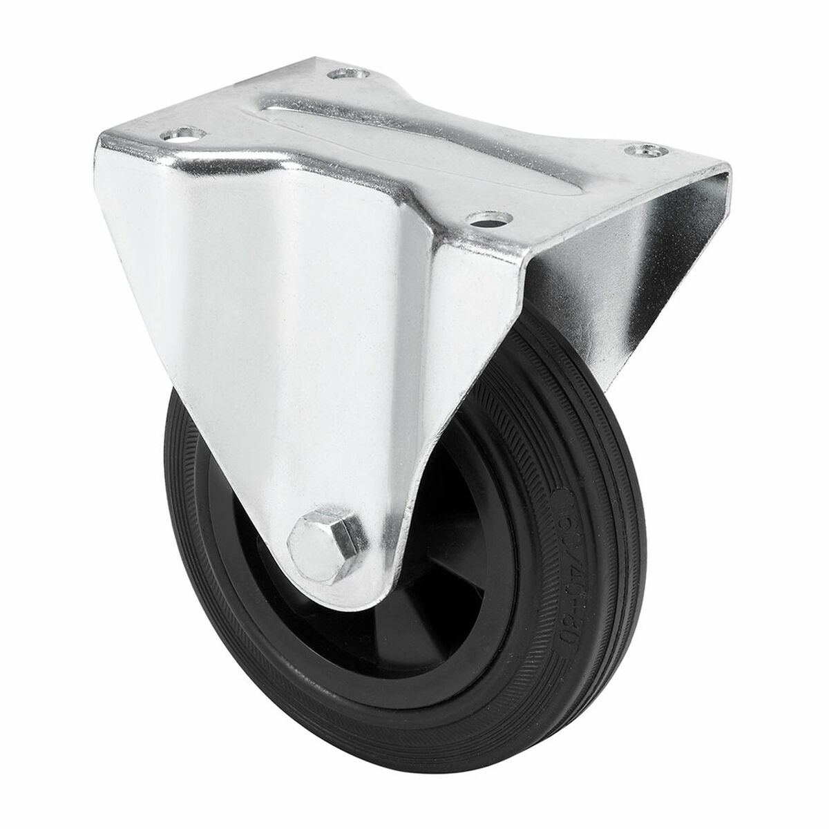 Rueda Ruedas Alex Negro Goma Poliamix Ø 8 cm 60 Kg 1 S7927694_0